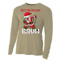 Rizz The Season Bruh Christmas Rizzmas Santa Claus Rizzler Cooling Performance Long Sleeve Crew