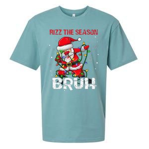 Rizz The Season Bruh Christmas Rizzmas Santa Claus Rizzler Sueded Cloud Jersey T-Shirt