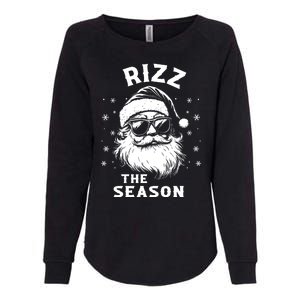 Rizz The Season Funny Santa Claus Christmas Womens California Wash Sweatshirt