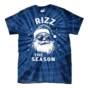 Rizz The Season Funny Santa Claus Christmas Tie-Dye T-Shirt