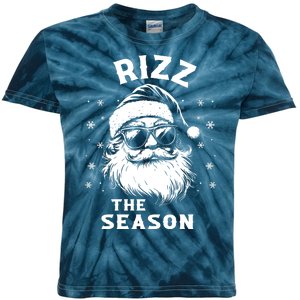 Rizz The Season Funny Santa Claus Christmas Kids Tie-Dye T-Shirt