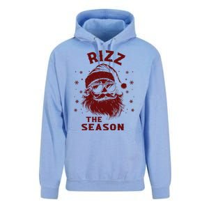 Rizz The Season Funny Santa Claus Christmas Unisex Surf Hoodie