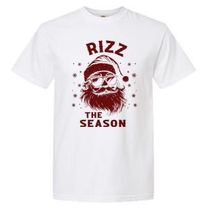 Rizz The Season Funny Santa Claus Christmas Garment-Dyed Heavyweight T-Shirt