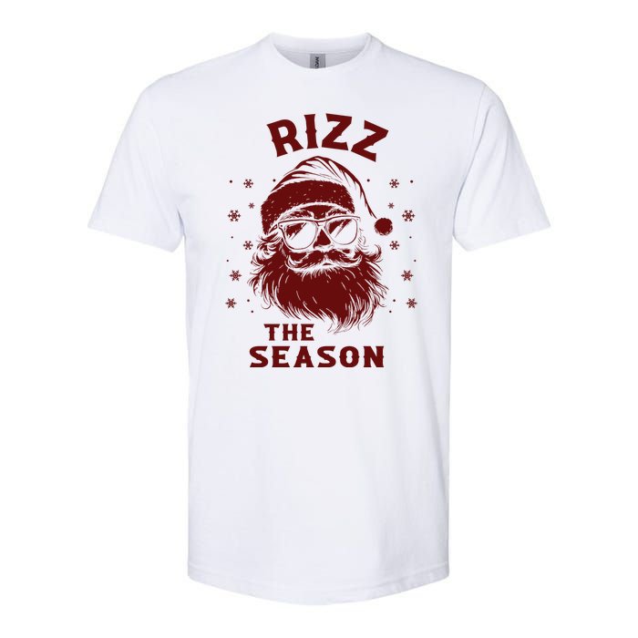 Rizz The Season Funny Santa Claus Christmas Softstyle CVC T-Shirt