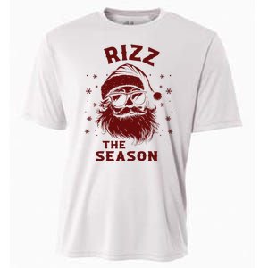 Rizz The Season Funny Santa Claus Christmas Cooling Performance Crew T-Shirt