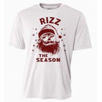 Rizz The Season Funny Santa Claus Christmas Cooling Performance Crew T-Shirt