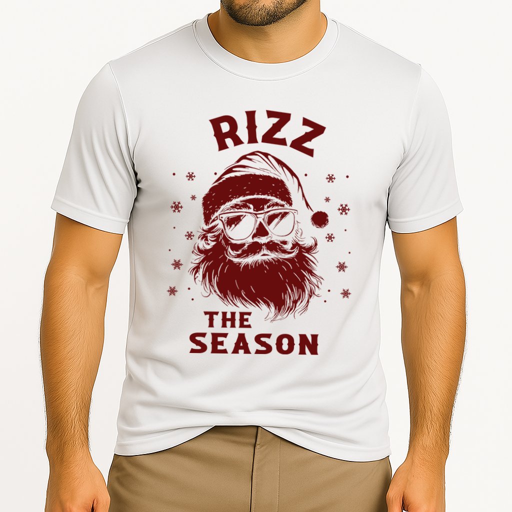 Rizz The Season Funny Santa Claus Christmas Cooling Performance Crew T-Shirt