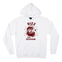 Rizz The Season Funny Santa Claus Christmas Hoodie