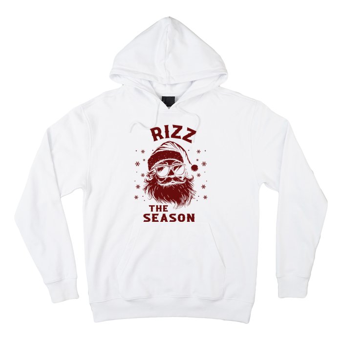 Rizz The Season Funny Santa Claus Christmas Hoodie