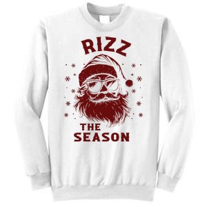 Rizz The Season Funny Santa Claus Christmas Sweatshirt