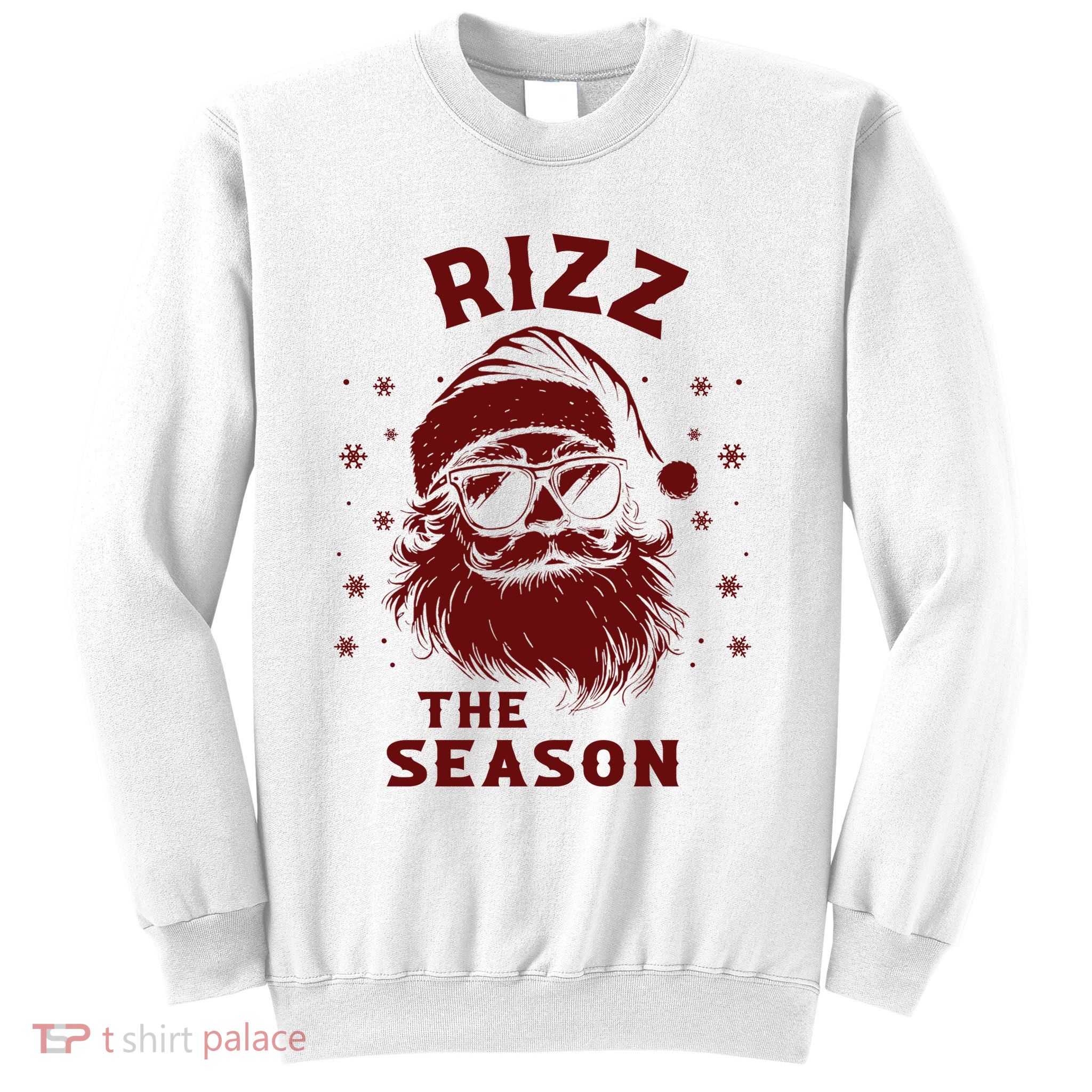 Rizz The Season Funny Santa Claus Christmas Sweatshirt