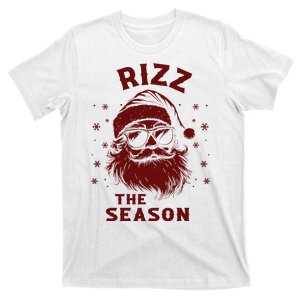 Rizz The Season Funny Santa Claus Christmas T-Shirt