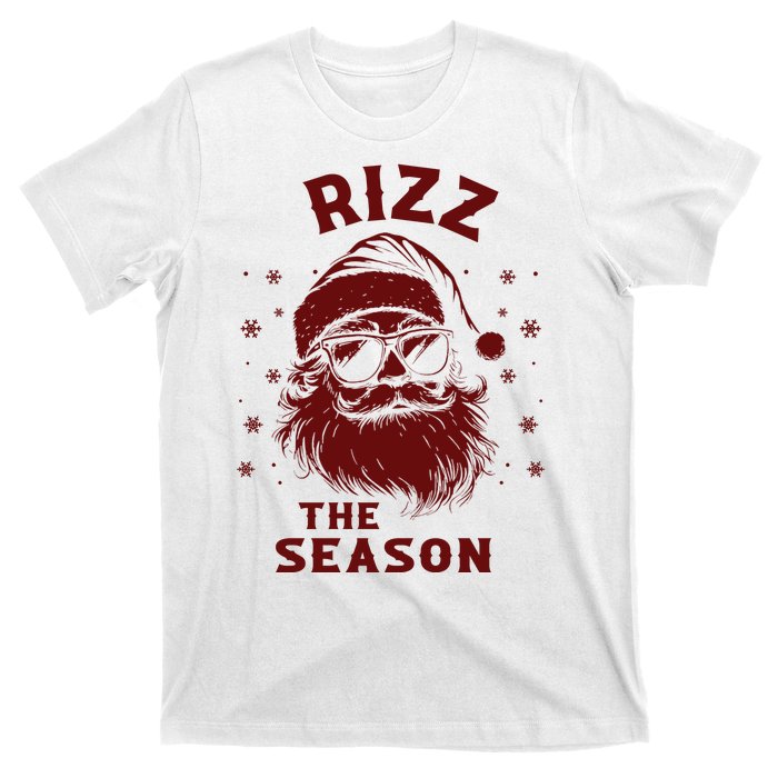 Rizz The Season Funny Santa Claus Christmas T-Shirt