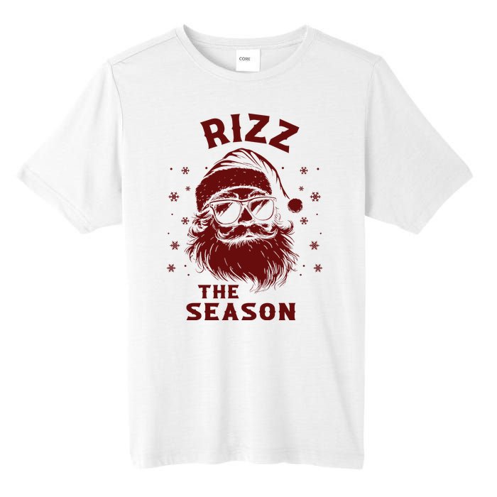 Rizz The Season Funny Santa Claus Christmas Tall Fusion ChromaSoft Performance T-Shirt