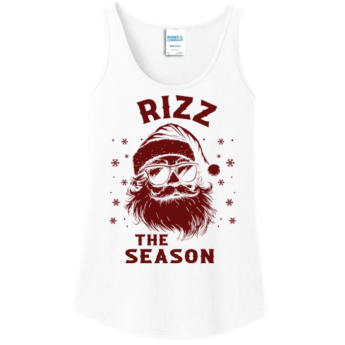 Rizz The Season Funny Santa Claus Christmas Ladies Essential Tank