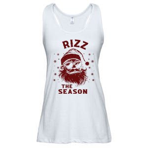 Rizz The Season Funny Santa Claus Christmas Ladies Essential Flowy Tank