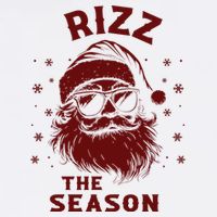 Rizz The Season Funny Santa Claus Christmas Flatbill Hat