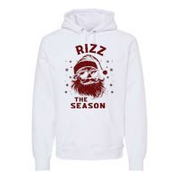 Rizz The Season Funny Santa Claus Christmas Premium Hoodie