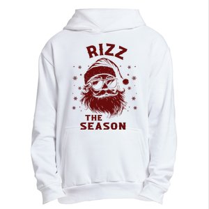 Rizz The Season Funny Santa Claus Christmas Urban Pullover Hoodie