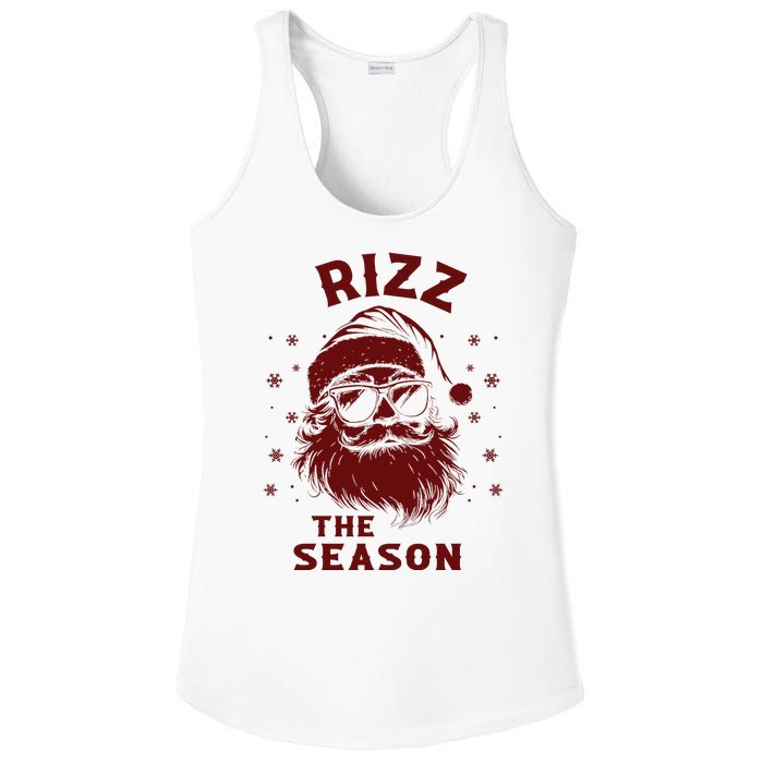 Rizz The Season Funny Santa Claus Christmas Ladies PosiCharge Competitor Racerback Tank