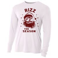 Rizz The Season Funny Santa Claus Christmas Cooling Performance Long Sleeve Crew