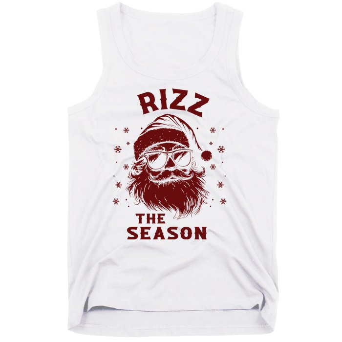 Rizz The Season Funny Santa Claus Christmas Tank Top