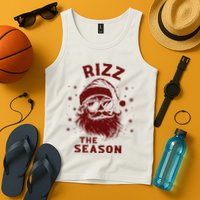 Rizz The Season Funny Santa Claus Christmas Tank Top