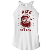 Rizz The Season Funny Santa Claus Christmas Women's Perfect Tri Rocker Tank