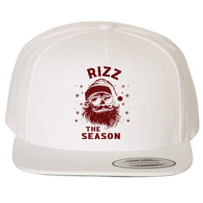 Rizz The Season Funny Santa Claus Christmas Wool Snapback Cap
