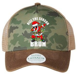 Rizz The Season Bruh Christmas Rizzmas Santa Claus Legacy Tie Dye Trucker Hat