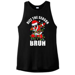 Rizz The Season Bruh Christmas Rizzmas Santa Claus Ladies PosiCharge Tri-Blend Wicking Tank