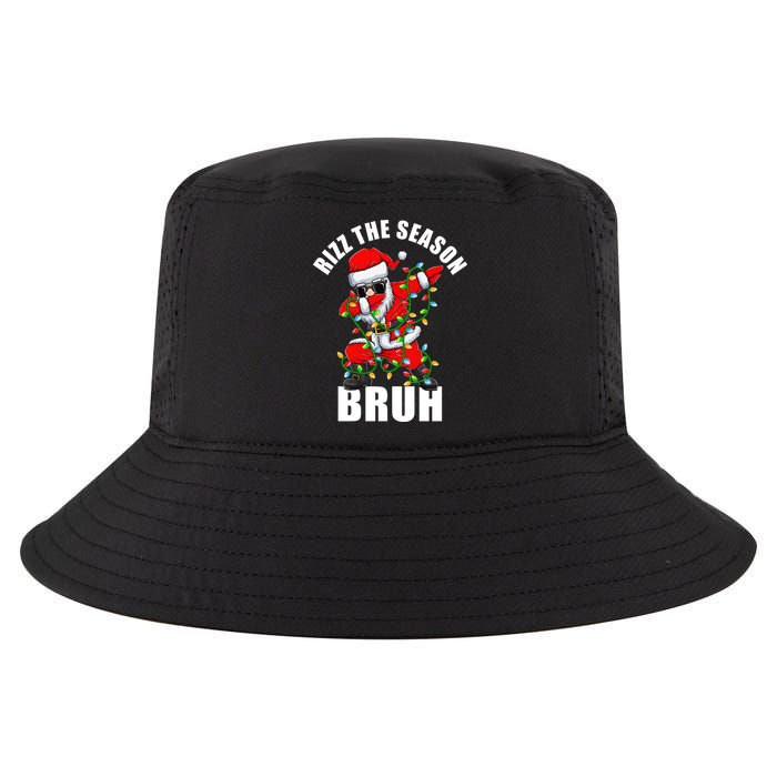 Rizz The Season Bruh Christmas Rizzmas Santa Claus Cool Comfort Performance Bucket Hat