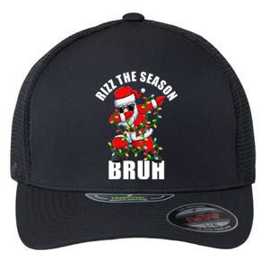 Rizz The Season Bruh Christmas Rizzmas Santa Claus Flexfit Unipanel Trucker Cap