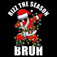 Rizz The Season Bruh Christmas Rizzmas Santa Claus Sustainable Bucket Hat