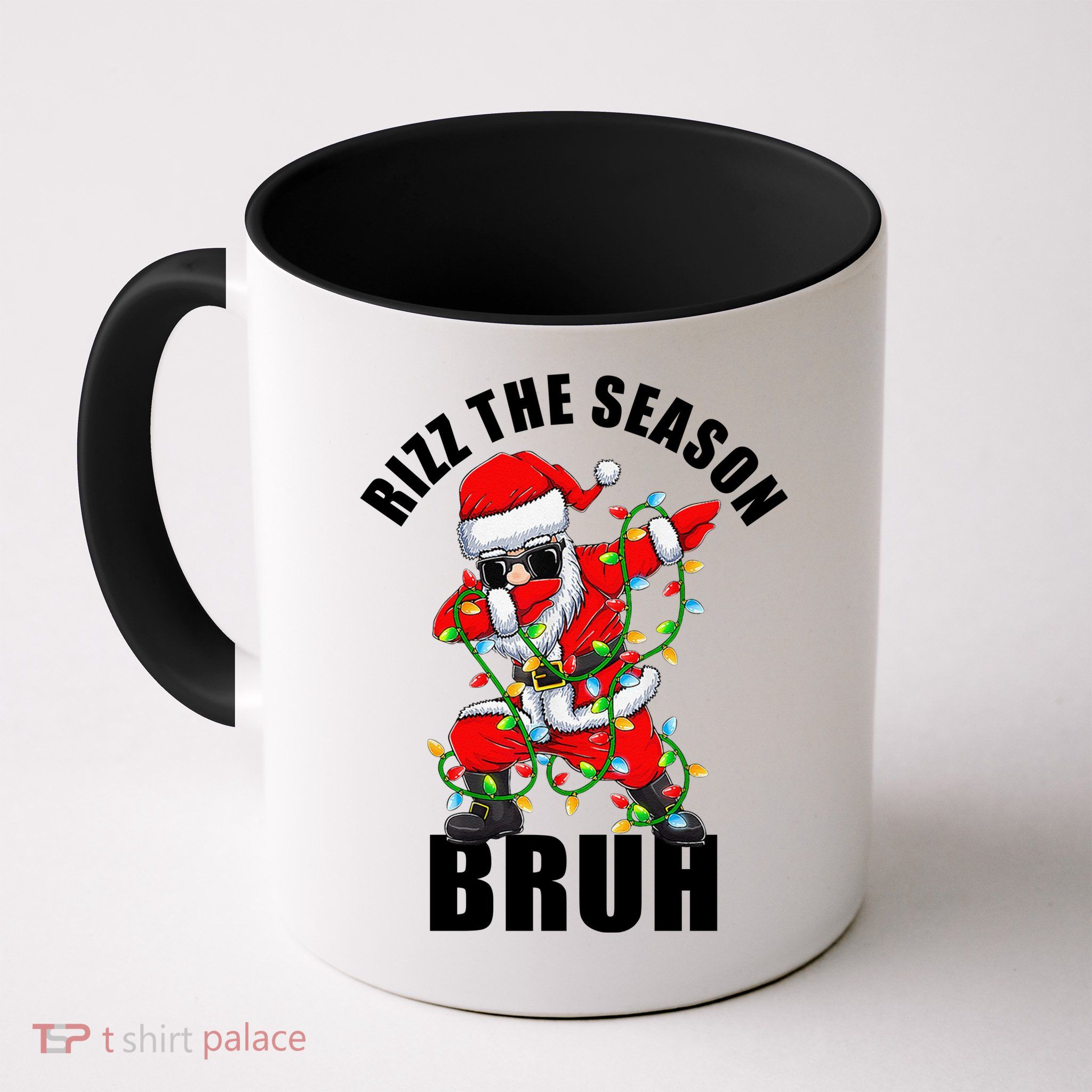 Rizz The Season Bruh Christmas Rizzmas Santa Claus Mug