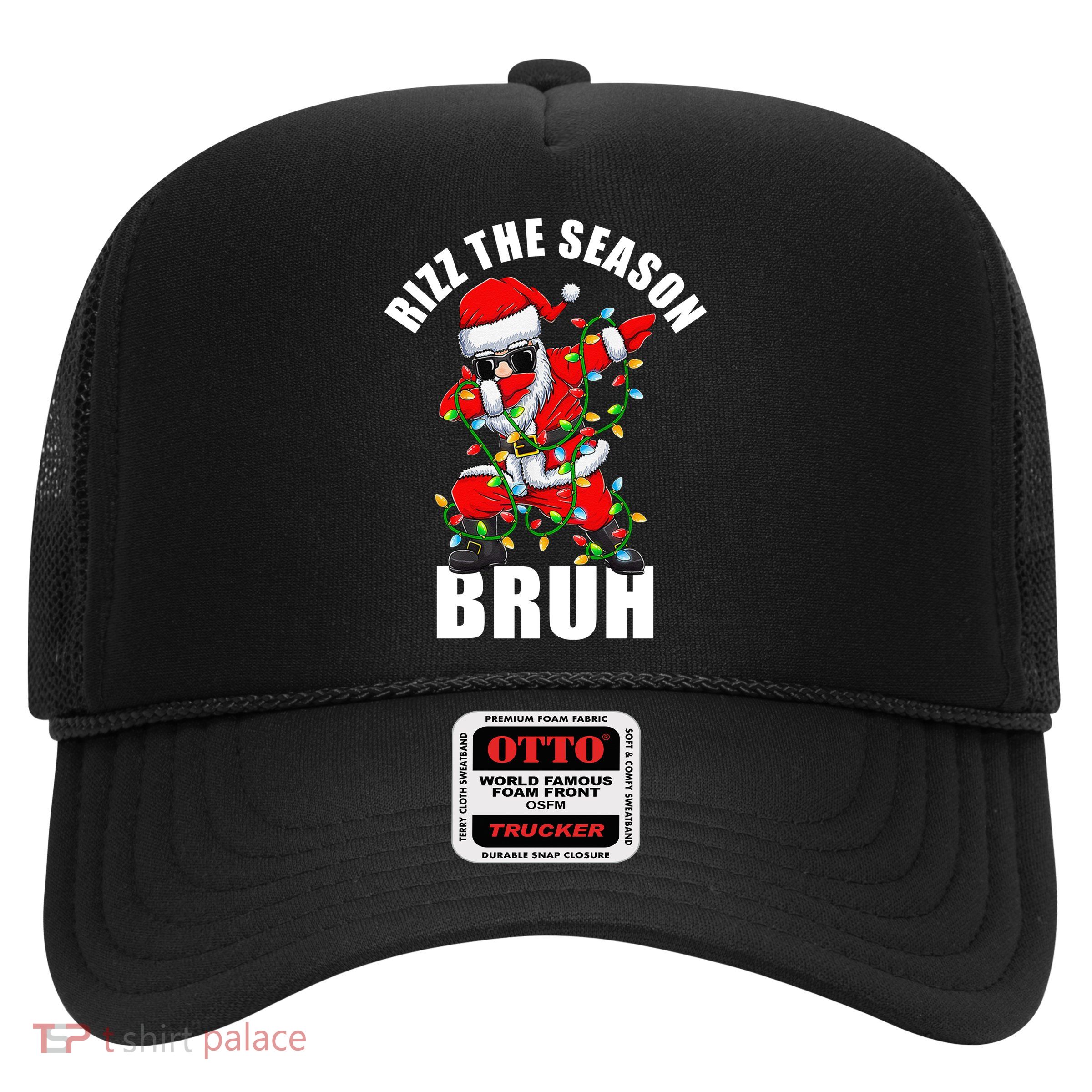 Rizz The Season Bruh Christmas Rizzmas Santa Claus Trucker Hat