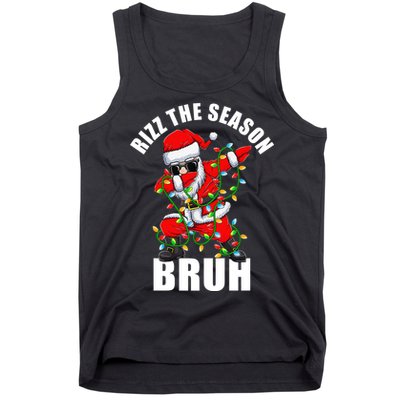 Rizz The Season Bruh Christmas Rizzmas Santa Claus Tank Top