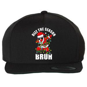 Rizz The Season Bruh Christmas Rizzmas Santa Claus Wool Snapback Cap