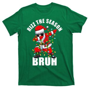 Rizz The Season Bruh Christmas Rizzmas Santa Claus T-Shirt