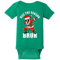 Rizz The Season Bruh Christmas Rizzmas Santa Claus Baby Bodysuit