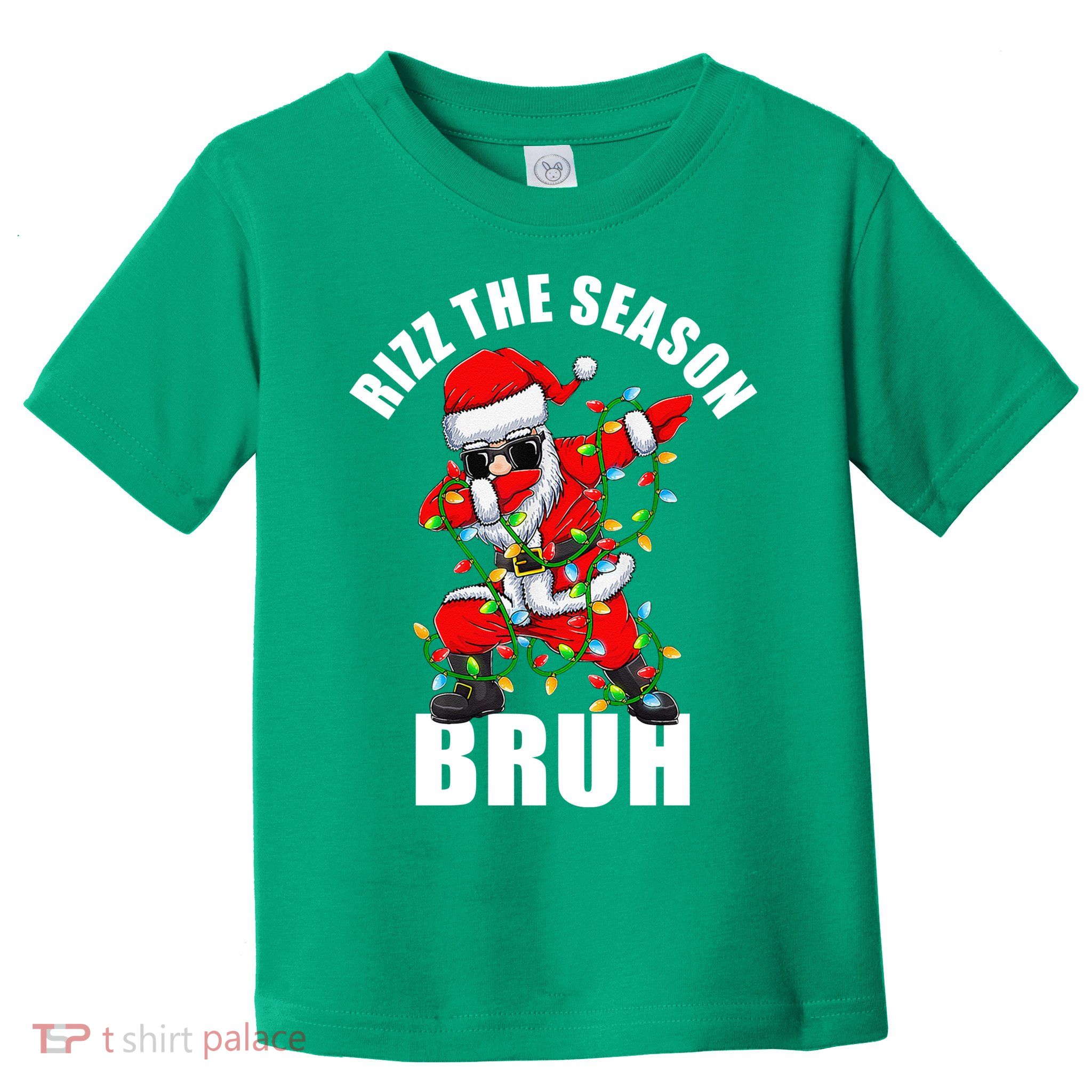 Rizz The Season Bruh Christmas Rizzmas Santa Claus Toddler T-Shirt