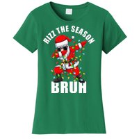 Rizz The Season Bruh Christmas Rizzmas Santa Claus Women's T-Shirt