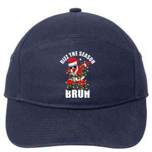 Rizz The Season Bruh Christmas Rizzmas Santa Claus 7-Panel Snapback Hat