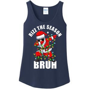 Rizz The Season Bruh Christmas Rizzmas Santa Claus Ladies Essential Tank