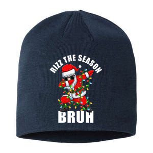 Rizz The Season Bruh Christmas Rizzmas Santa Claus Sustainable Beanie