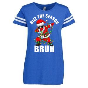 Rizz The Season Bruh Christmas Rizzmas Santa Claus Enza Ladies Jersey Football T-Shirt