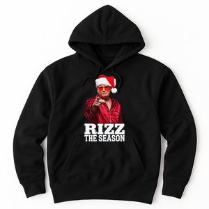 Rizz The Season Funny Trump Christmas Santa Pajama Hoodie