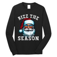 Rizz The Season Funny Christmas Santa Claus Rizzler Long Sleeve Shirt