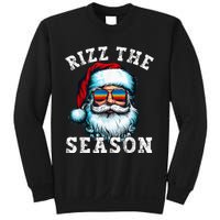 Rizz The Season Funny Christmas Santa Claus Rizzler Sweatshirt