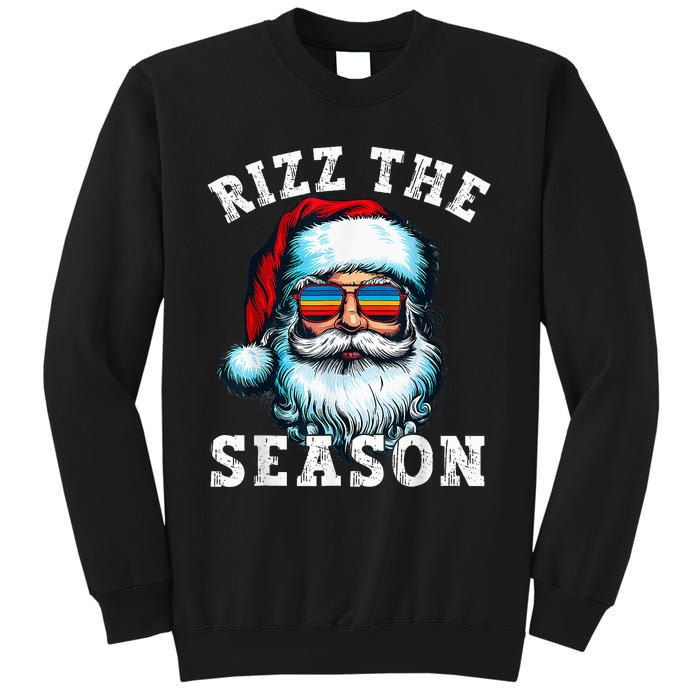 Rizz The Season Funny Christmas Santa Claus Rizzler Sweatshirt